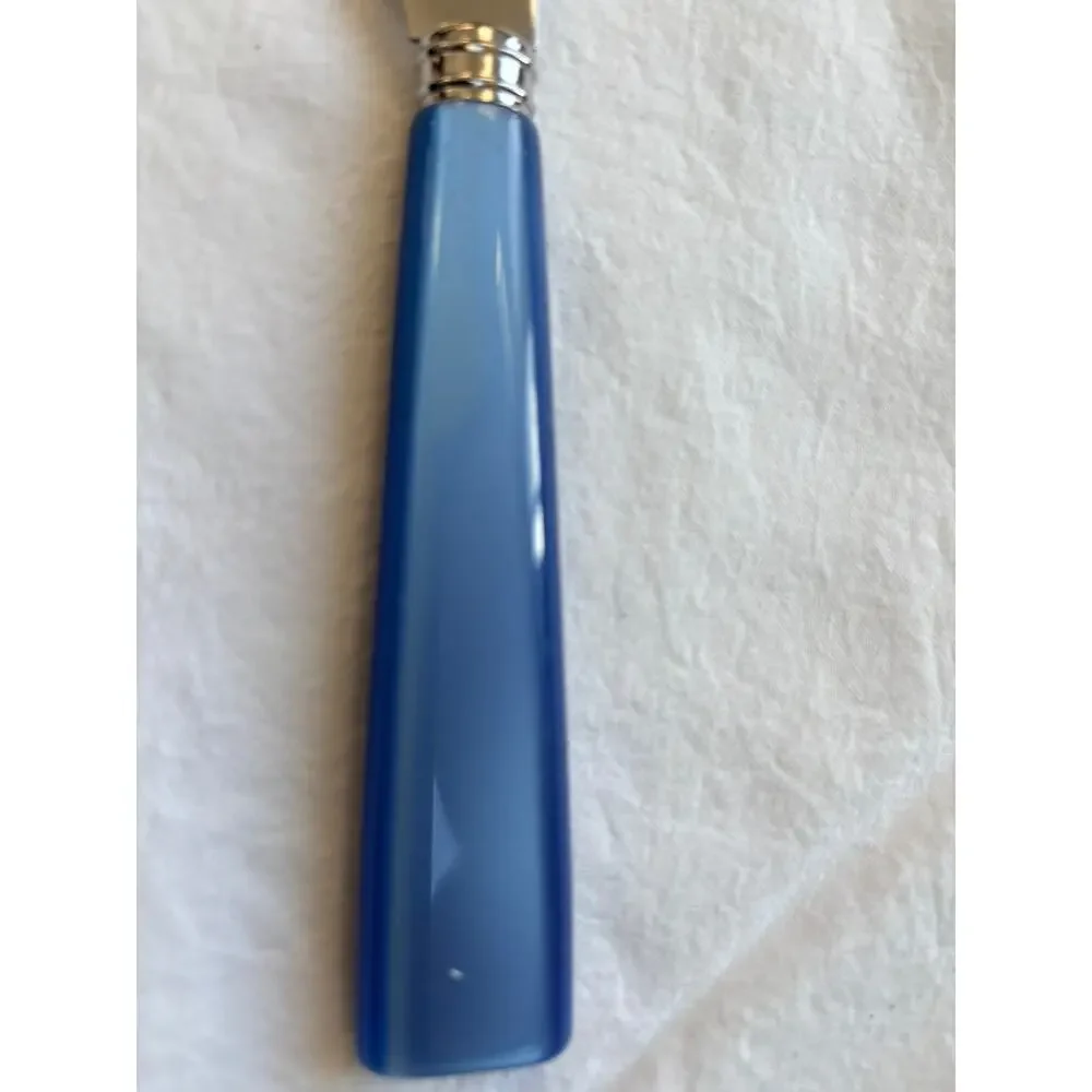 NEW Sabre Paris Icône Light Blue Dinner Knife 18/10 Stainless Acrylic